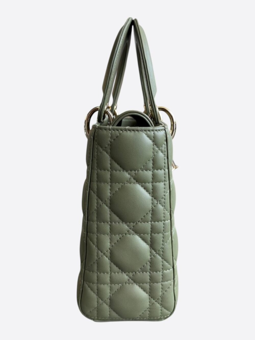 Dior Olive Medium Lady Bag - Picture 2 of 7